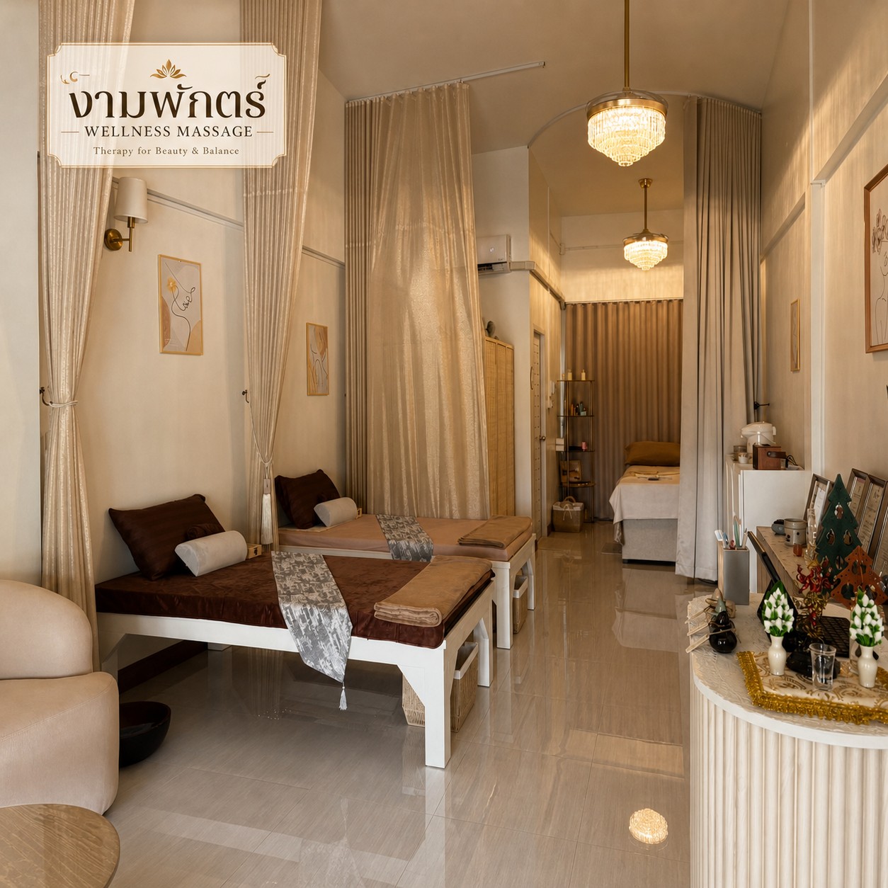 ห้องทรีตเมนต์ส่วนตัวภายในงามพักตร์